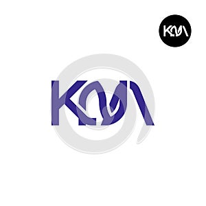 Letter KNA Monogram Logo Design