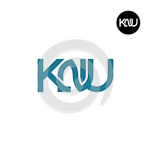 Letter KNU Monogram Logo Design