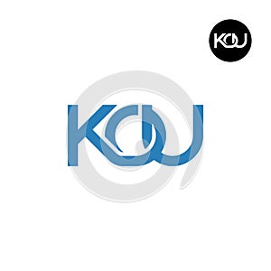 Letter KOU Monogram Logo Design