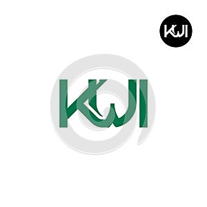 Letter KWI Monogram Logo Design