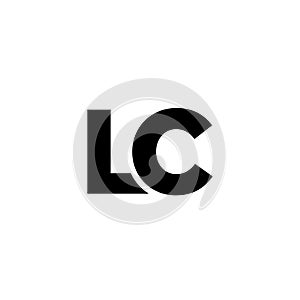 Letter L and C, LC logo design template. Minimal monogram initial based logotype
