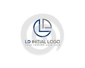 LETTER L D INITIAL COMPANY LOGO