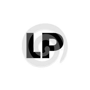 Letter L and P, LP logo design template. Minimal monogram initial based logotype