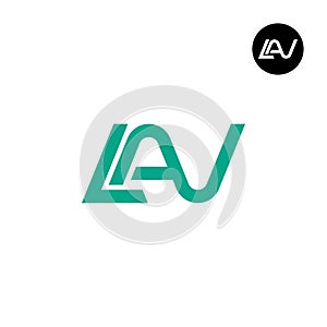 Letter LAV Monogram Logo Design photo