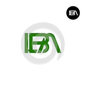 Letter LBA Monogram Logo Design photo