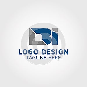 Letter LBI logo design idea