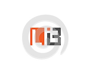 Letter LIB Creative Flat Logo Icon Design