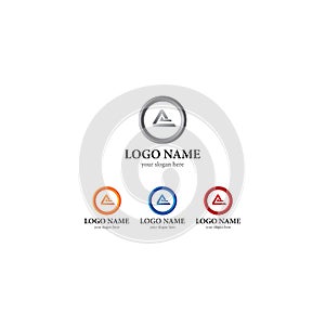 A Letter logo business template