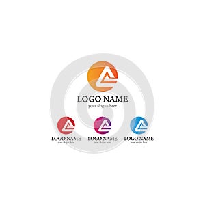 A Letter logo business template