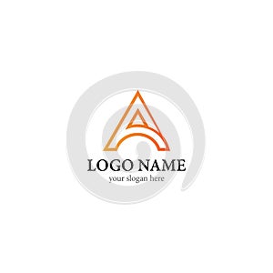 A Letter logo business template