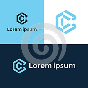 Letter logo C design creative and modern icon Vector template elements.
