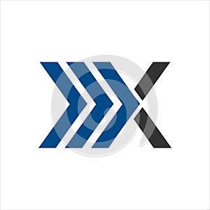 Letter x logo vector graphic modern