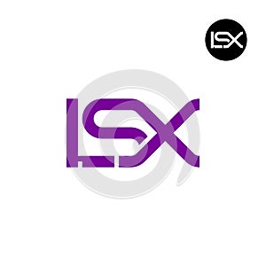 Letter LSX Monogram Logo Design