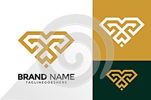 Letter X Luxury Diamond Logo Vector Design. Abstract emblem, designs concept, logos, logotype element for template