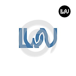 Letter LWN Monogram Logo Design