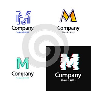Letter M Big Logo Pack Design Creative Modern logos design for your business