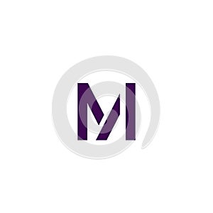 Letter M logo icon design template elements