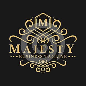 Letter M - Majesty - Classic Luxurious Logo Template