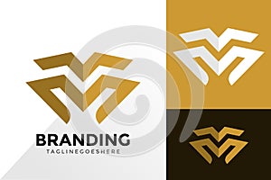 Letter M Minimalis Logo Design, Brand Identity Logos Designs Vector Illustration Template