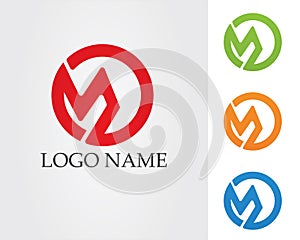 Letter M vector icons such logos template