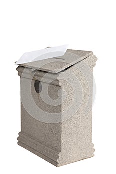 Letter on the mailbox