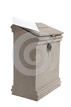 Letter on the mailbox