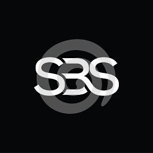 letter mark SBS logo design vector template