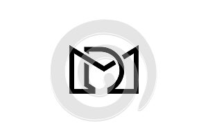 Letter MD or DM Logo Design