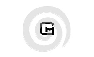 Letter MG GM Logo Design Vector Illustration