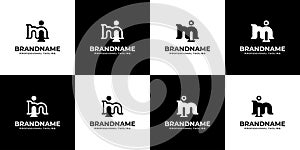 Letter MI Monogram Logo Bundle, suitable for business with MI or IM initials