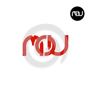 Letter MOU Monogram Logo Design