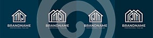 Letter MQ and QM Home Logo Set. Suitable for any business related to house, real estate, construction, interior with MQ or QM