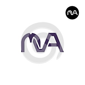 Letter MVA Monogram Logo Design photo