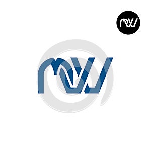 Letter MVV Monogram Logo Design