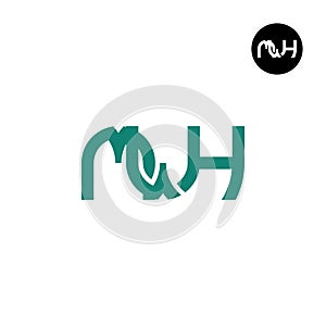 Letter MWH Monogram Logo Design