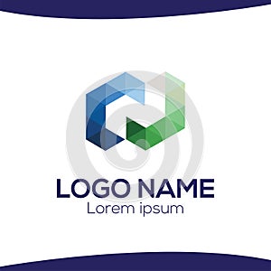 letter N logo design vector. Colorful letter N logo vector template