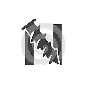 Letter N Screw Logo Template For Construction Ironmonger Symbol Design