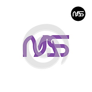 Letter NAS Monogram Logo Design photo