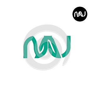 Letter NAU Monogram Logo Design