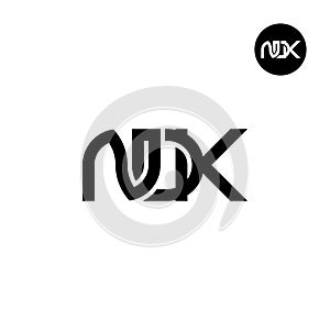 Letter NDK Monogram Logo Design