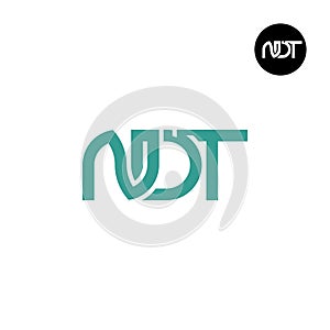 Letter NDT Monogram Logo Design