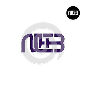 Letter NEB Monogram Logo Design photo