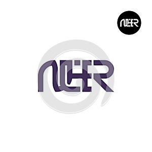 Letter NER Monogram Logo Design photo