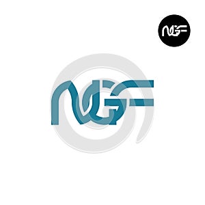 Letter NGF Monogram Logo Design