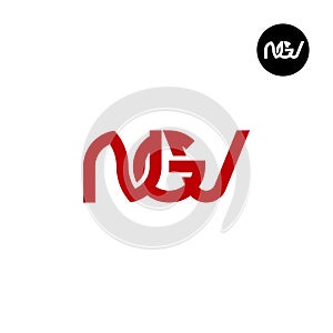 Letter NGV Monogram Logo Design