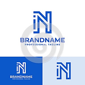 Letter NI Modern Logo, suitable for business with NI or IN initials photo