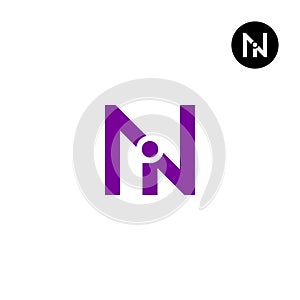 Letter NI IN Monogram Logo Design photo