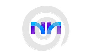 Letter NM logo Design Vector Illustration