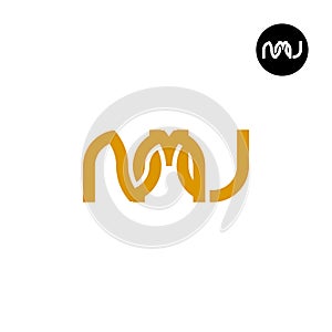 Letter NMU Monogram Logo Design