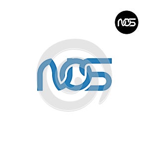 Letter NOS Monogram Logo Design photo